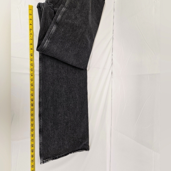 AGOLDE Minka Wide Leg Cargo Jeans in Distressed Black Size 28 - Picture 13 of 16